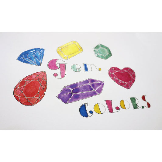 Kuretake Gansai Tambi Watercolour Set - Gem Colours - 6 Colour Set image 2