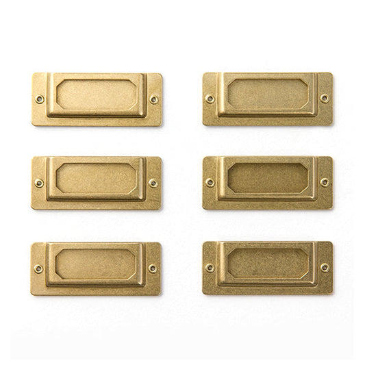 Traveler's Company Brass Label Plates - Set of 6 image 3
