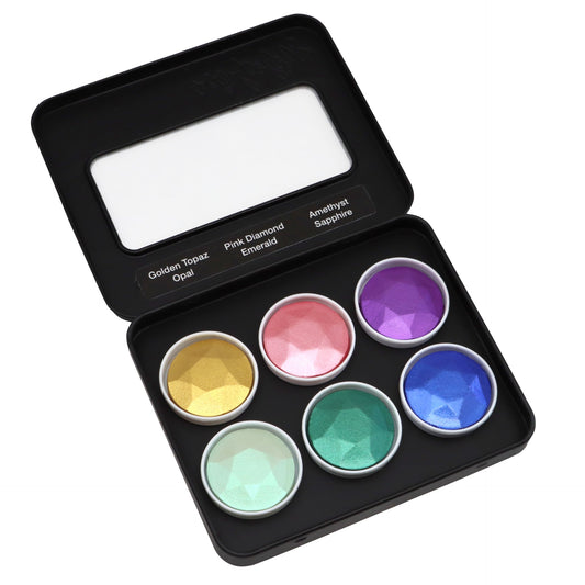 Finetec Coliro Watercolour - Bling - 6 Colour Set image 3