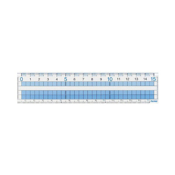 Raymay Easy to See Grid Ruler - 15 cm -  - Rulers - Bunbougu