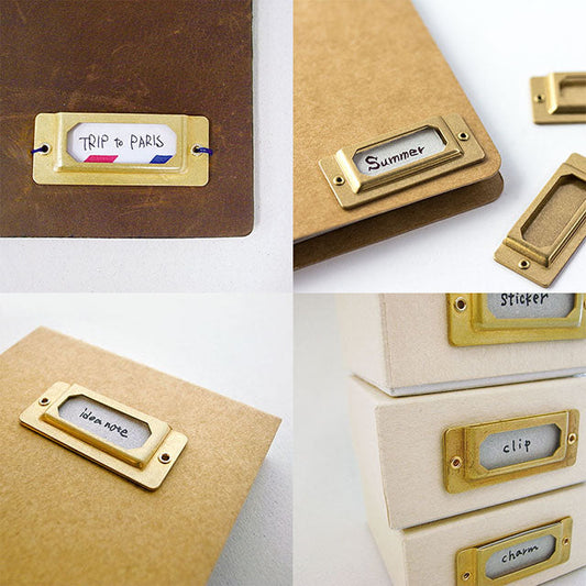 Traveler's Company Brass Label Plates - Set of 6 image 2