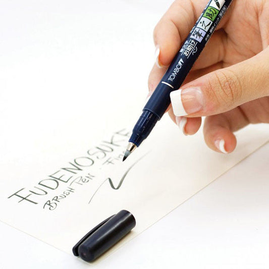 Tombow Fudenosuke Brush Pen - Hard Tip - Black Ink image 3